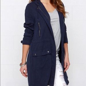 B.B. Dakota navy tencel jacket